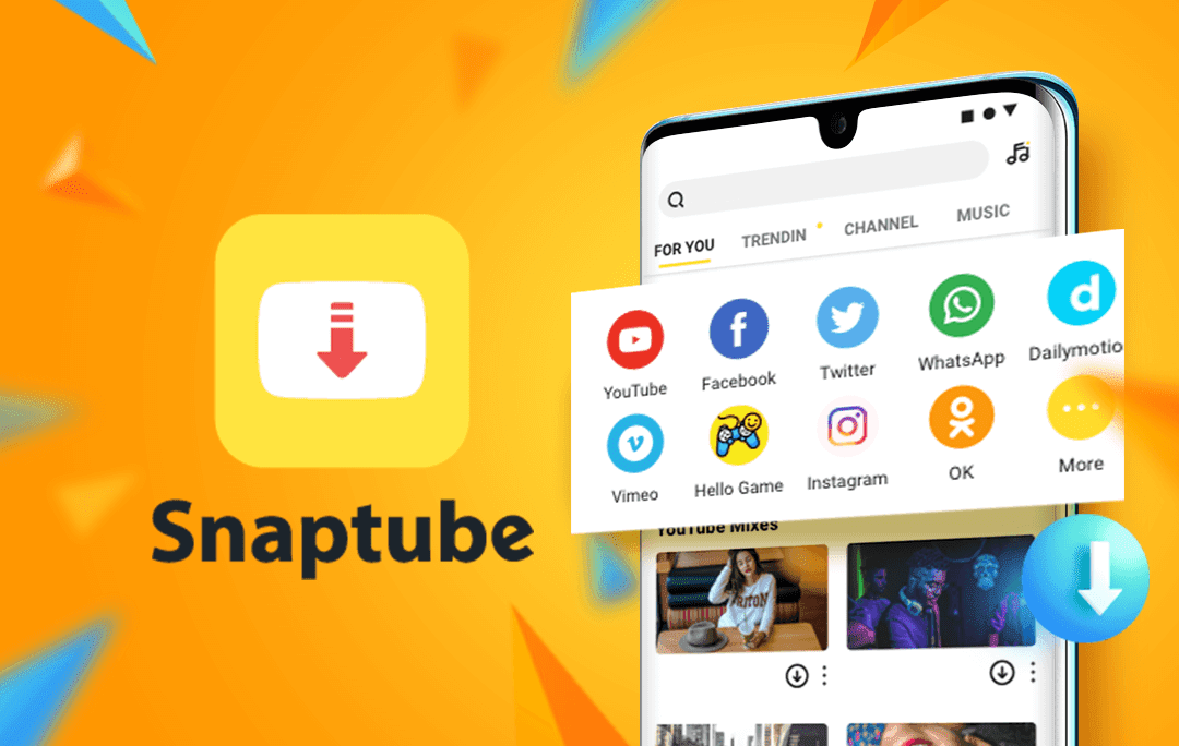 تطبيق Snaptube افضل تطبيق لتحميل الفيديوهات من اي موقع