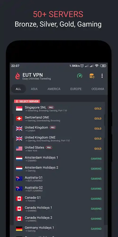 تحميل تطبيق EUT VPN مهكر اخر اصدار