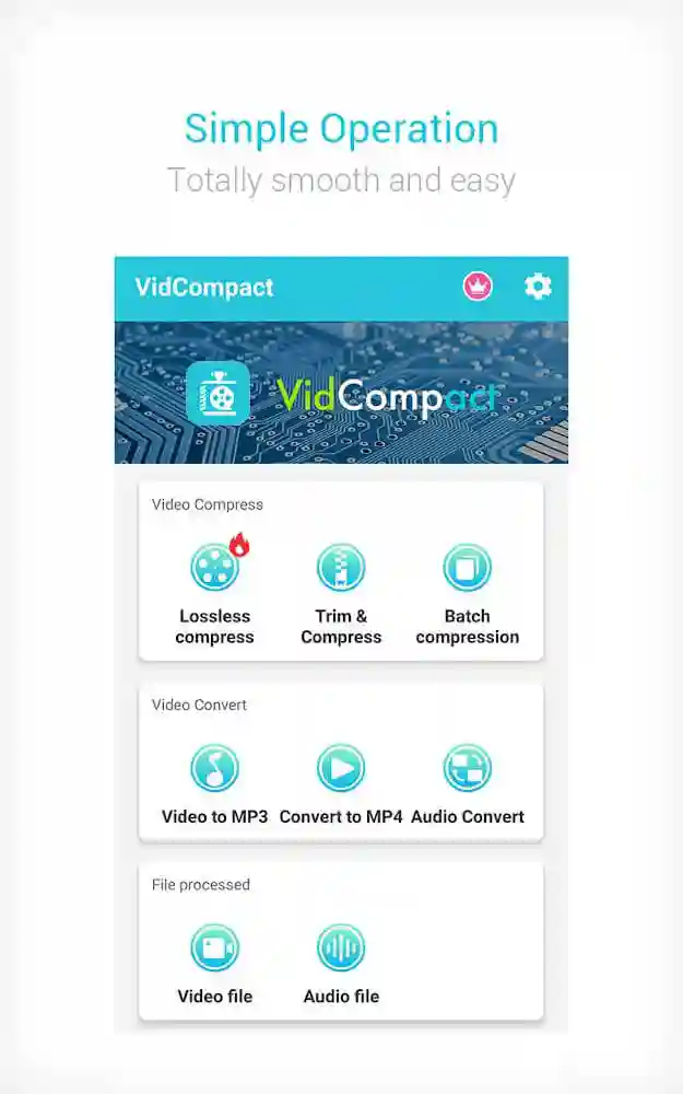 تحميل VidCompact مهكر 2022 اخر اصدار للاندرويد
