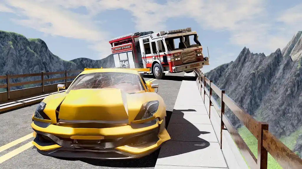 تحميل لعبة Mega Car Crash Simulator مهكرة 2023 للاندرويد