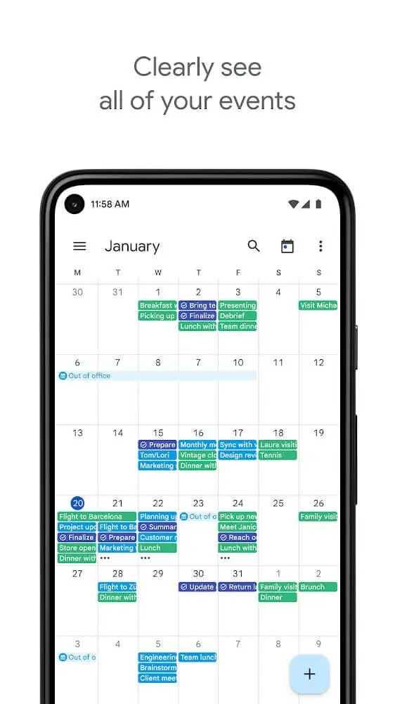 تحميل Google Calendar مهكر 2023 اخر اصدار للاندرويد