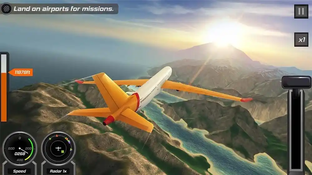تحميل لعبة Flight Pilot Simulator 3D مهكرة 2023 للاندرويد
